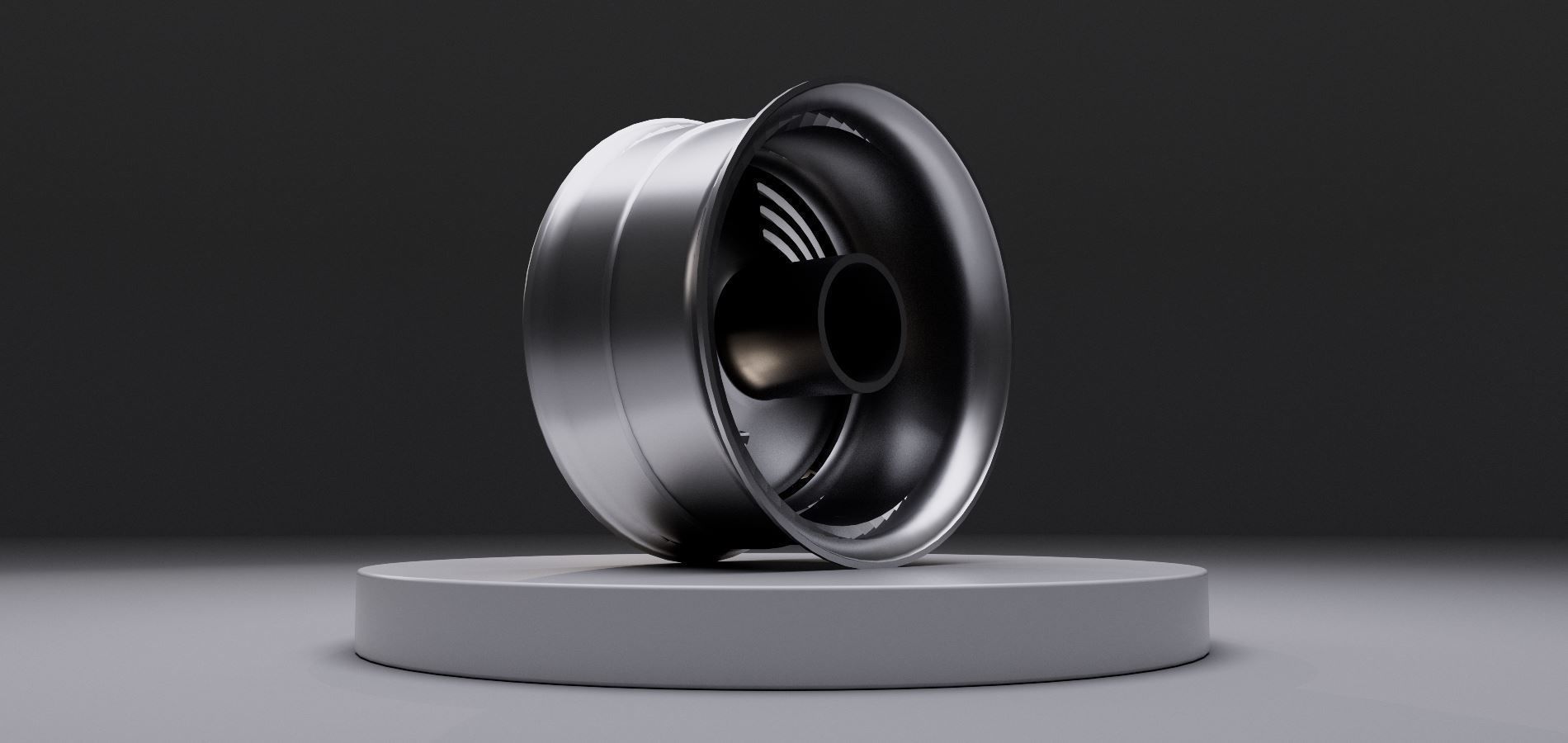 L2 wheel Low-poly 3D model_5