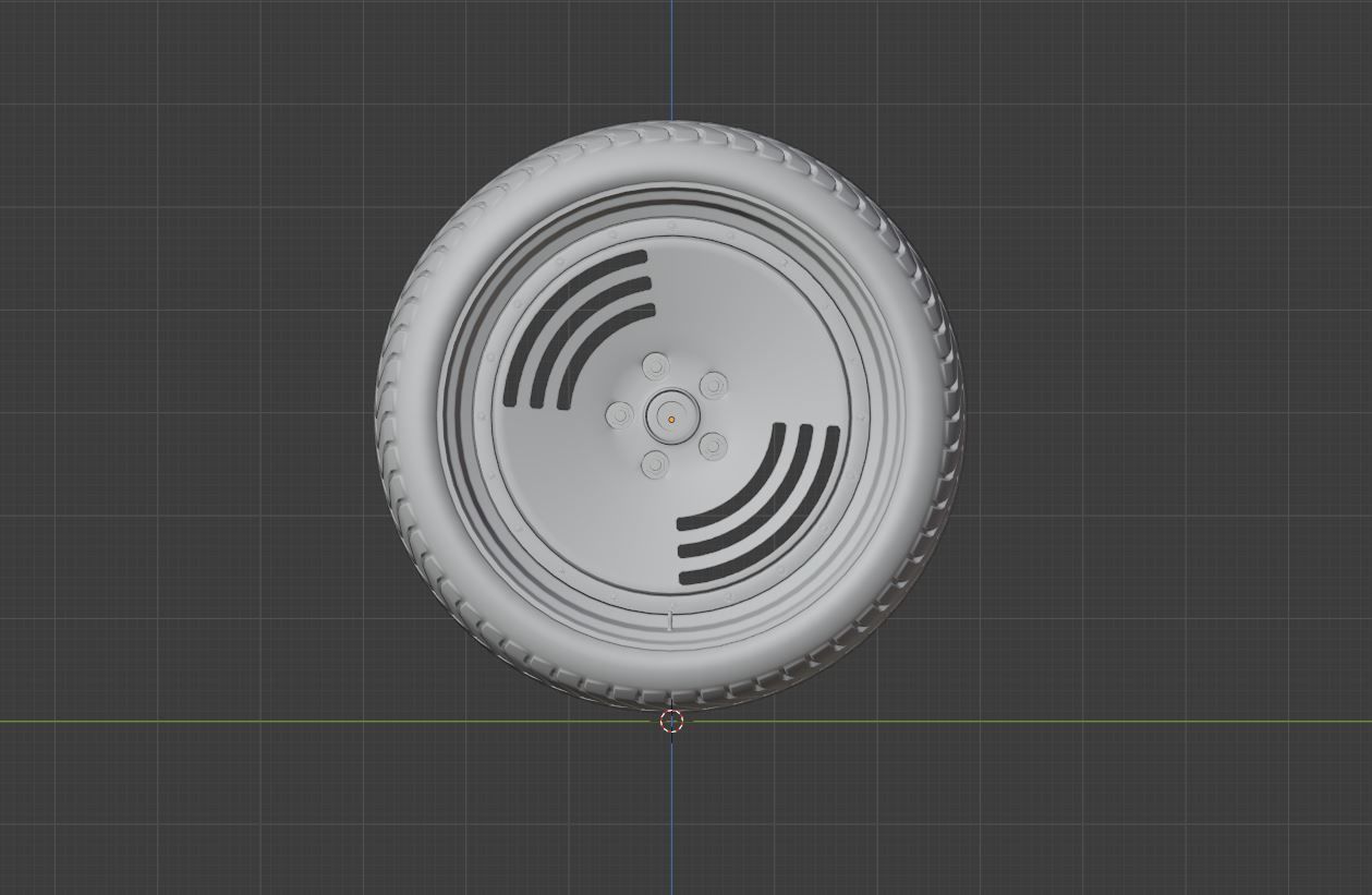L2 wheel Low-poly 3D model_7