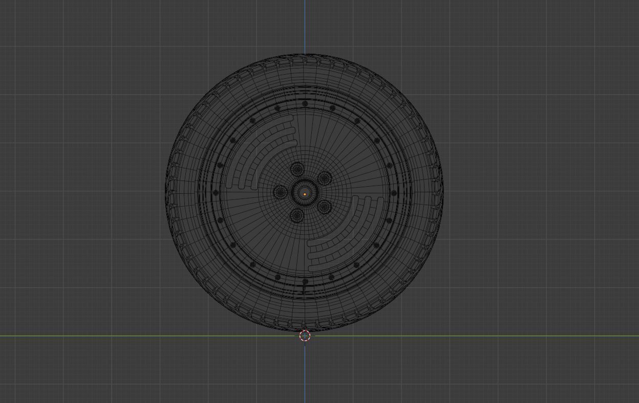 L2 wheel Low-poly 3D model_11