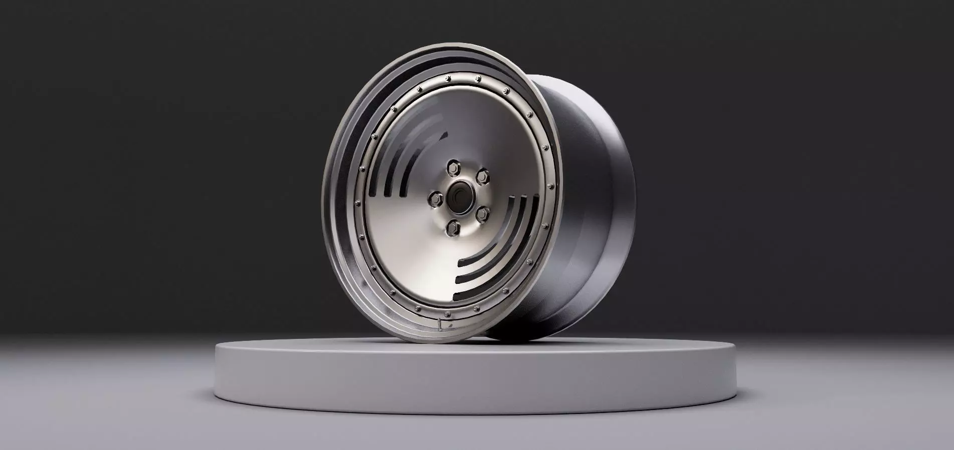 L2 wheel Low-poly 3D model_0