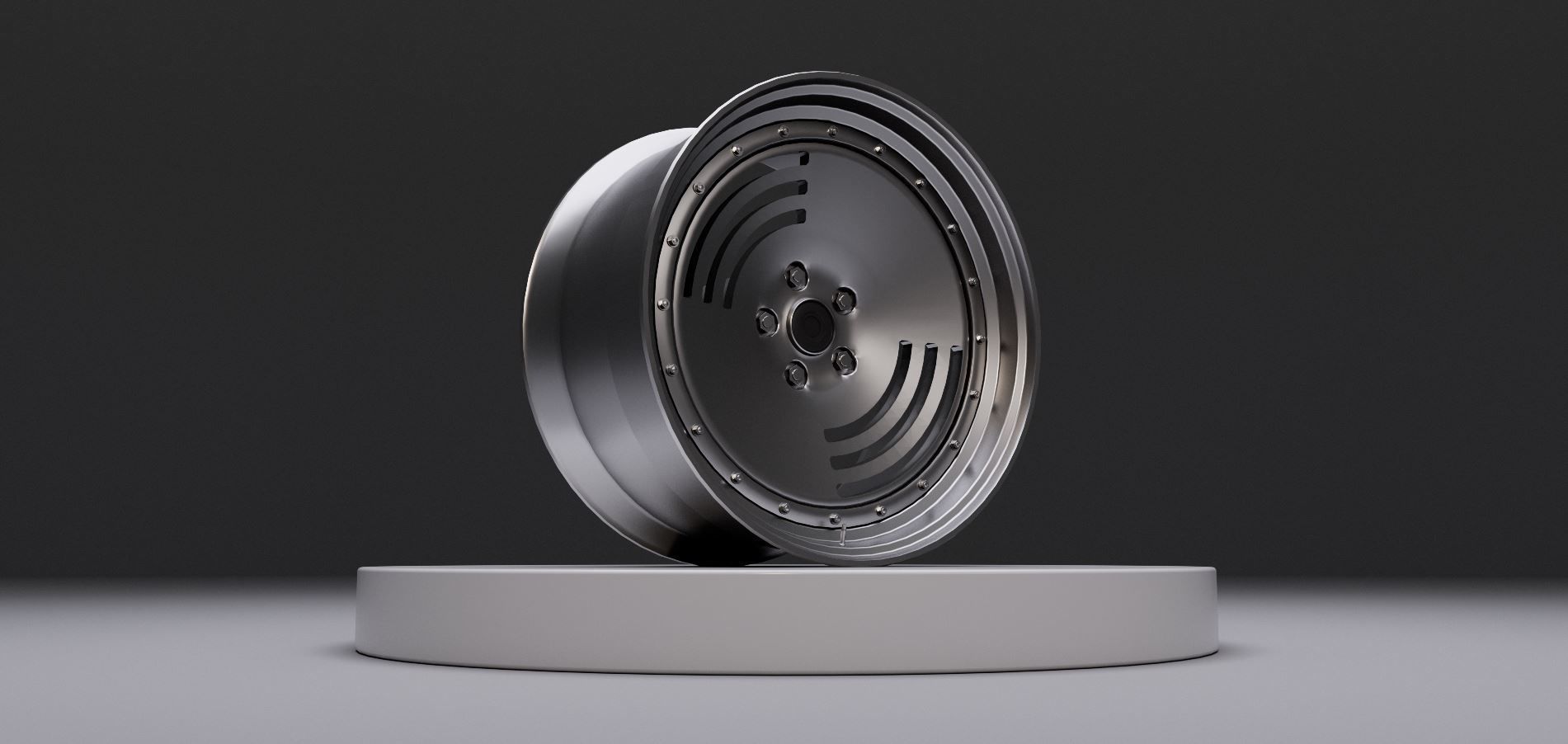 L2 wheel Low-poly 3D model_1