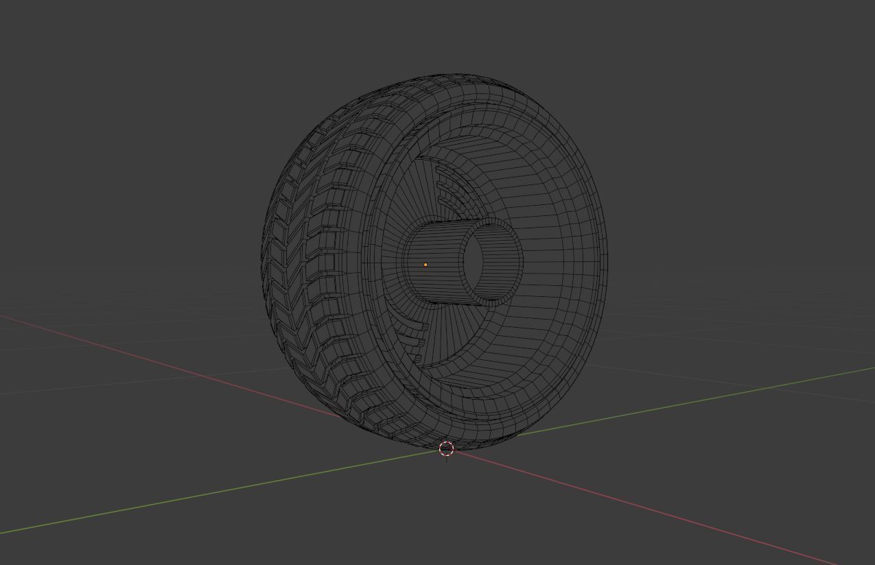 L2 wheel Low-poly 3D model_12
