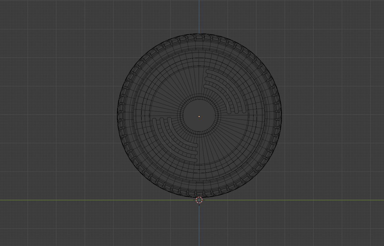 L2 wheel Low-poly 3D model_13