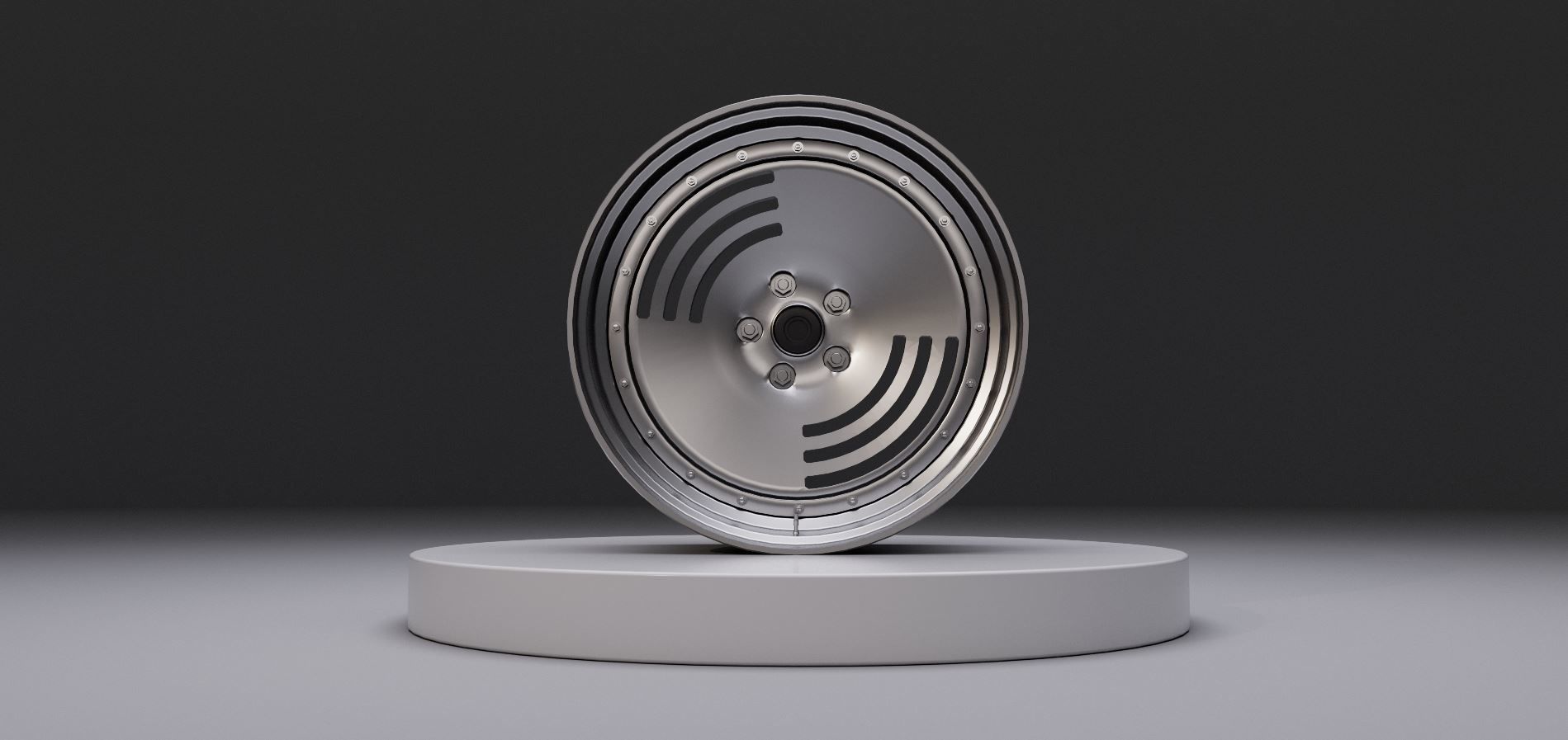 L2 wheel Low-poly 3D model_2