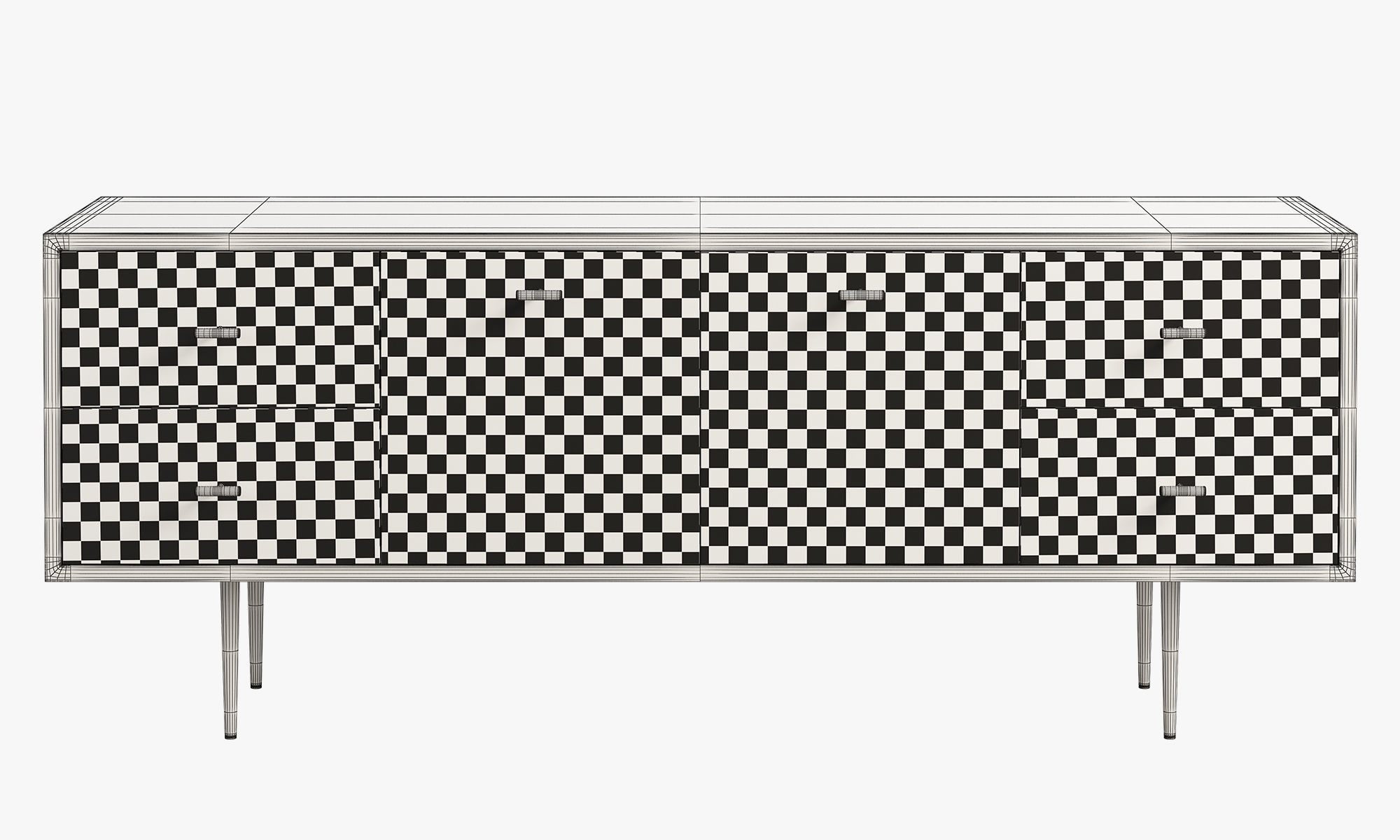 Joybird Aaro Small Media Console 3D model CGTrader