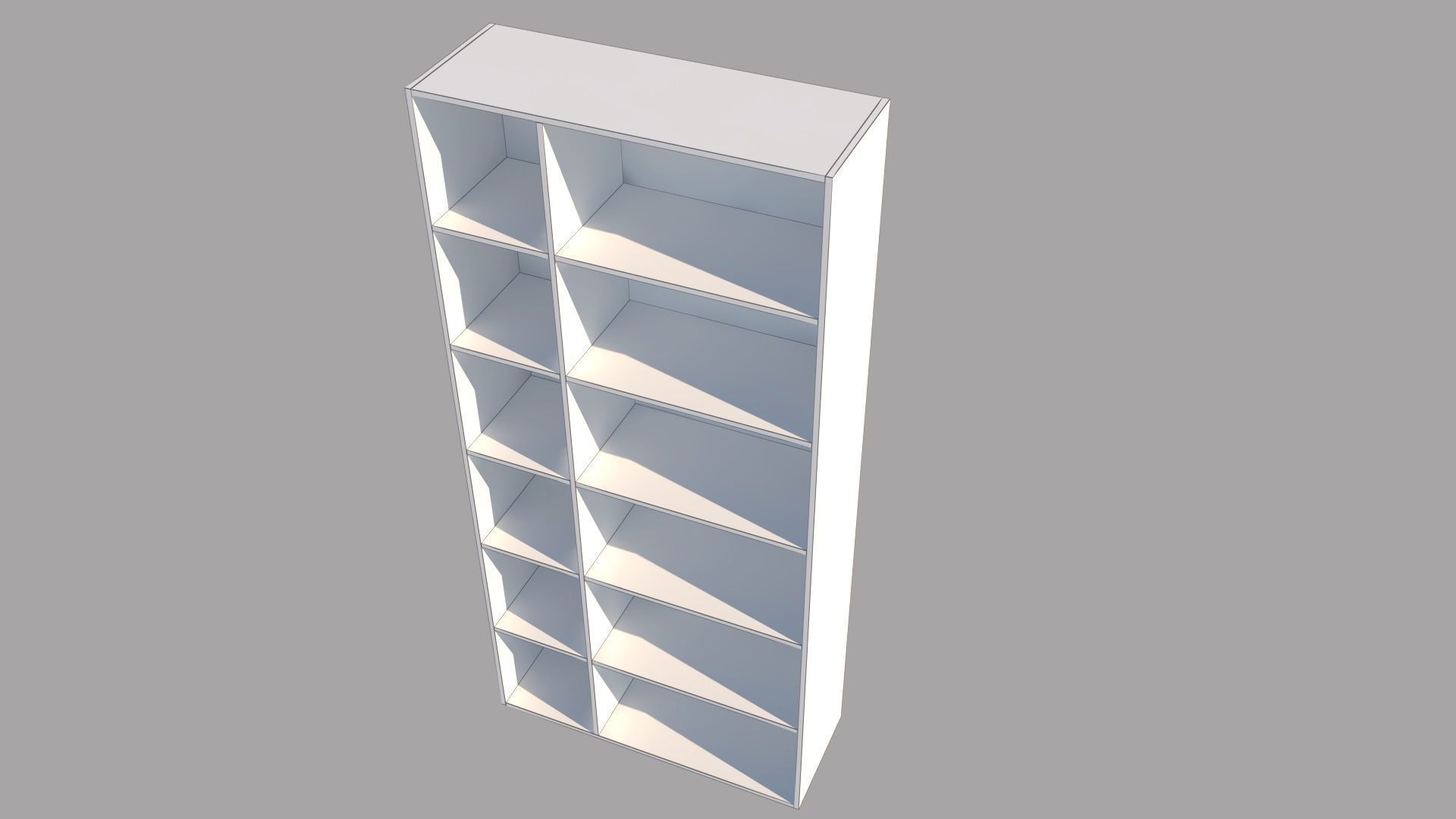 Shelves storage Low-poly 3D model_5