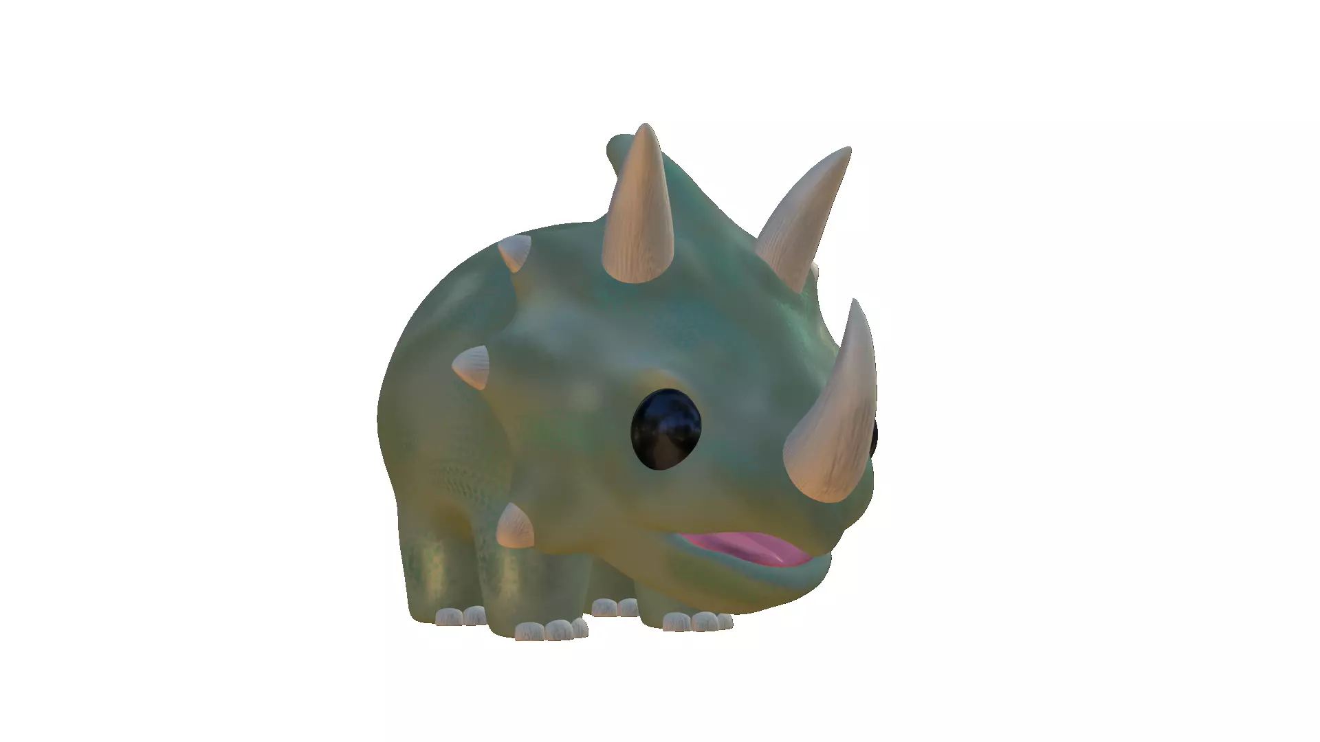 Triceratop CHIBI Free 3D print model