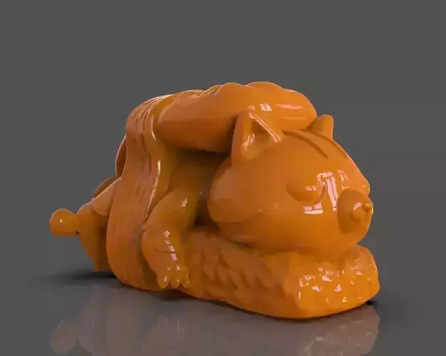 Nigiri Cat Art Toy 3D print model