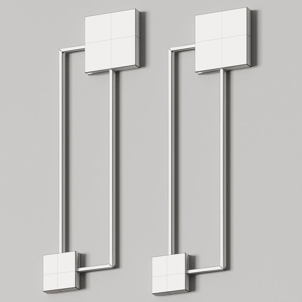 Foris lOrigine delle Idee Mondrian Parete Wall Lamp 3D model_1