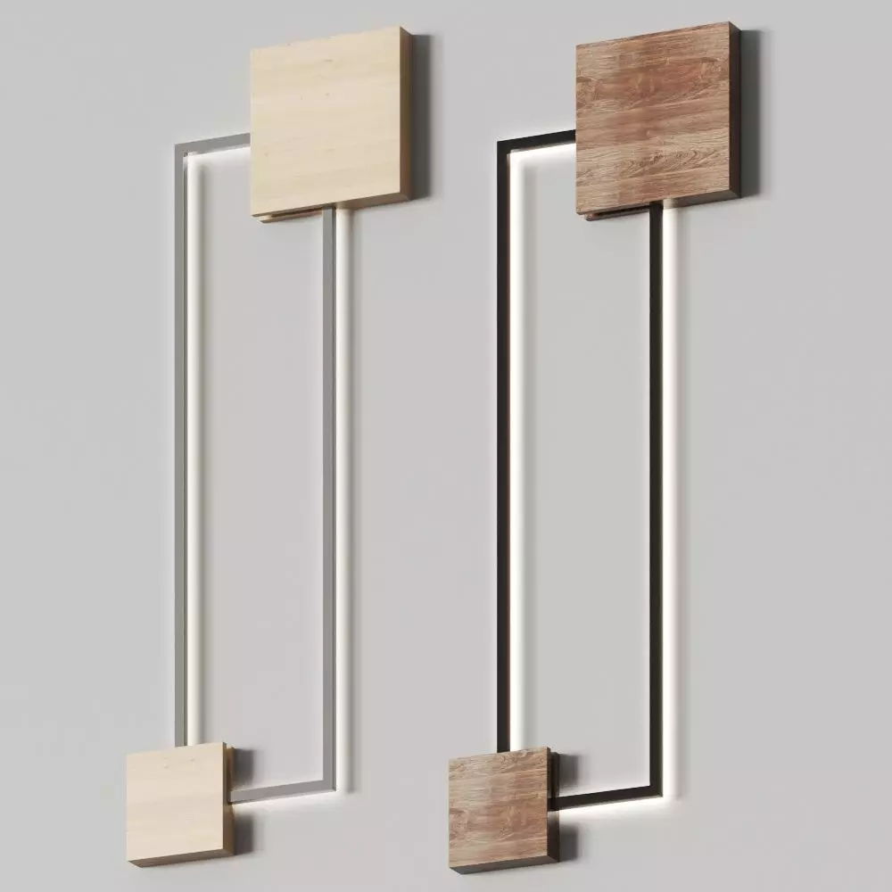 Foris lOrigine delle Idee Mondrian Parete Wall Lamp 3D model_0