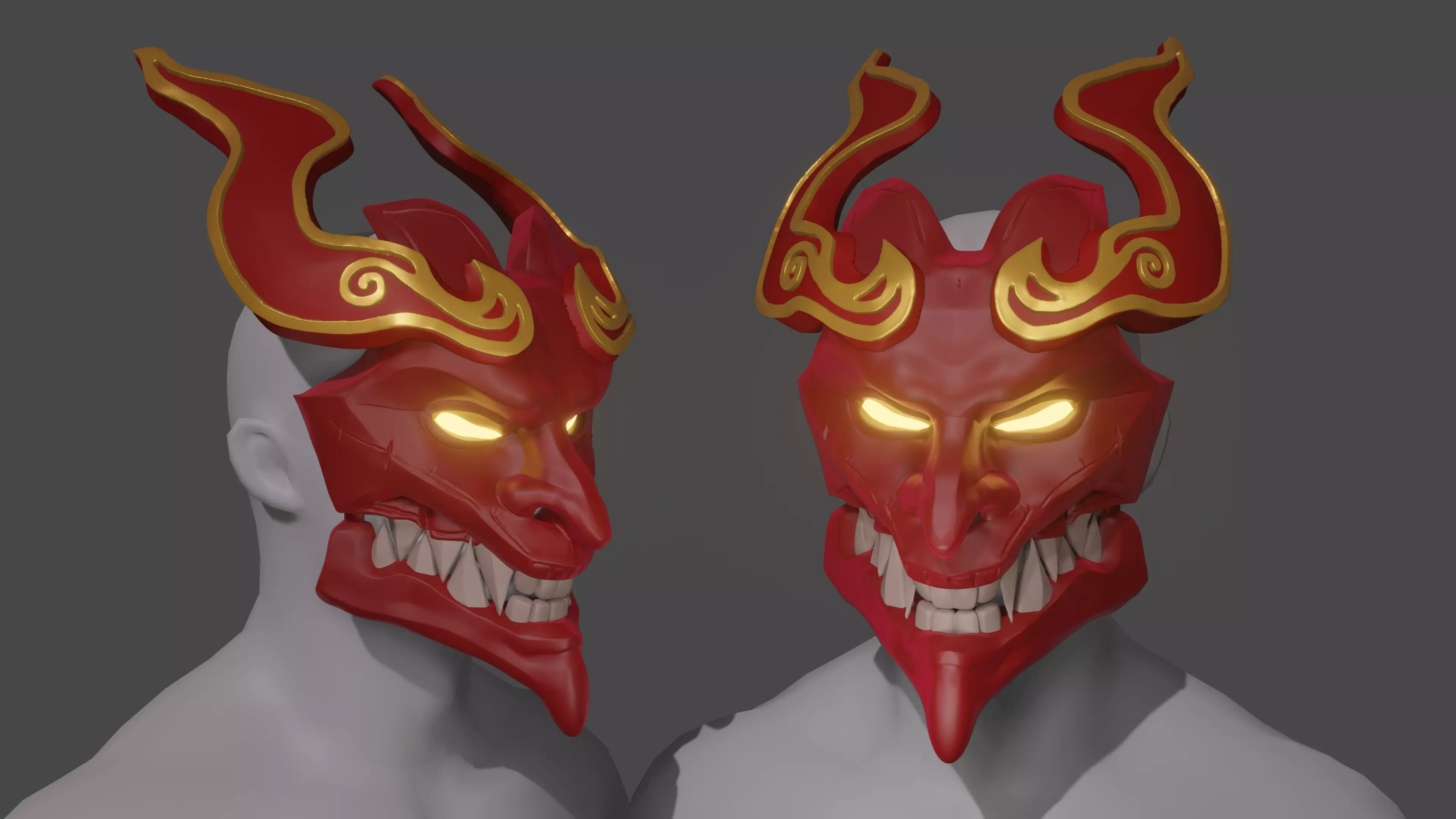 Shan Hai Scrolls Jhin cosplay mask Free 3D print model