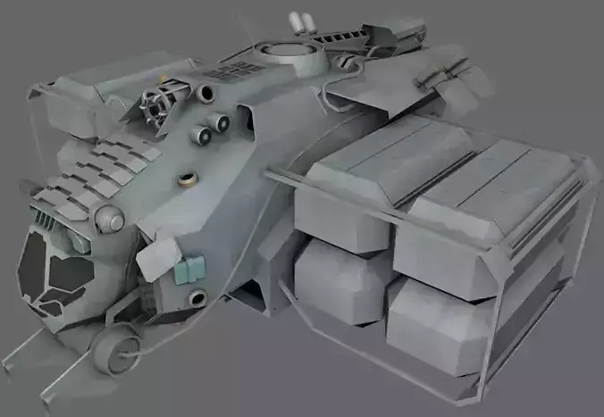 Cargo Transport MS Low-poly 3D model