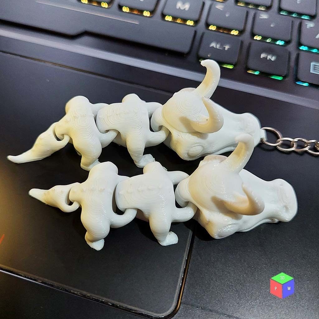 LOKI ALLIGATOR VARIANT FLEXIBLE TOY PLUS KEYRING 3D print model_12