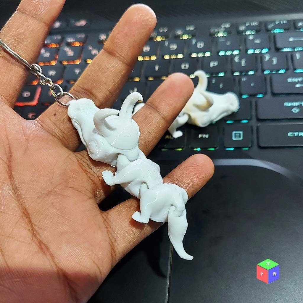 LOKI ALLIGATOR VARIANT FLEXIBLE TOY PLUS KEYRING 3D print model_6