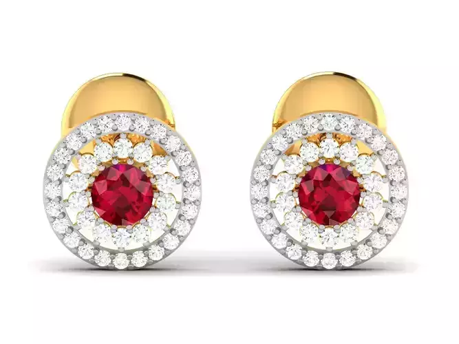Women earrings 3dm render detail 3D print model