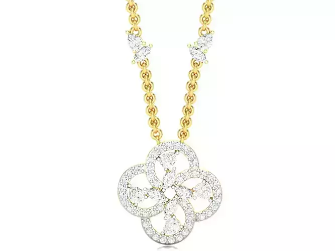 Women necklace 3dm render detail