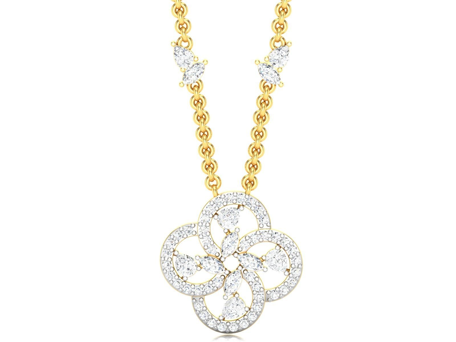 Women necklace 3dm render detail 3D print model_4