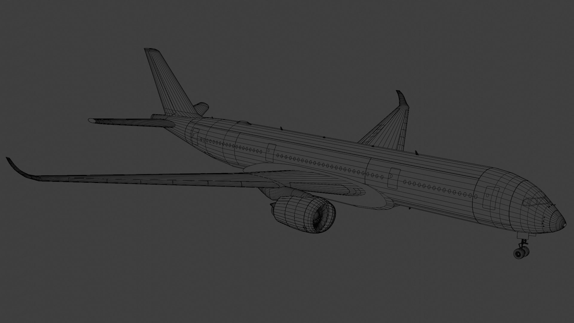 Airbus A350-900 XWB 3D model_7