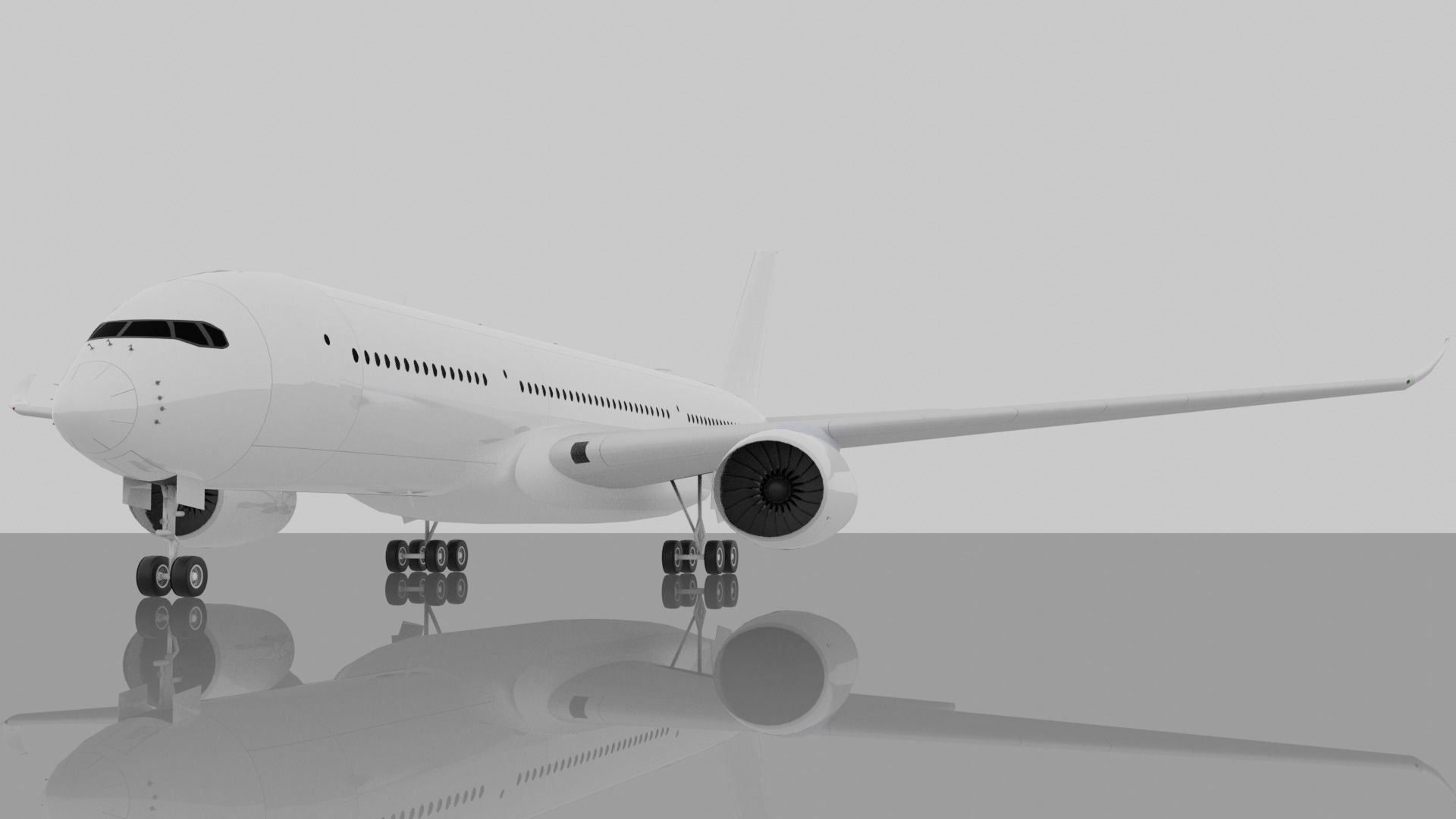 Airbus A350-900 XWB 3D model_1