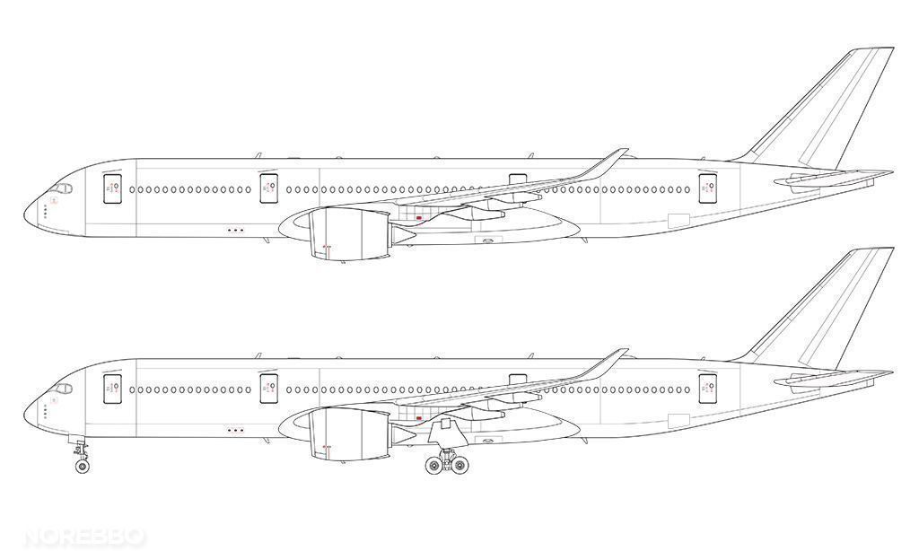Airbus A350-900 XWB 3D model_9