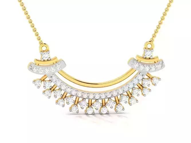 Women necklace 3dm render detail