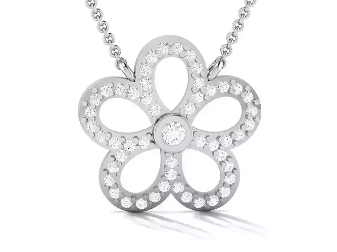 Women necklace 3dm render detail