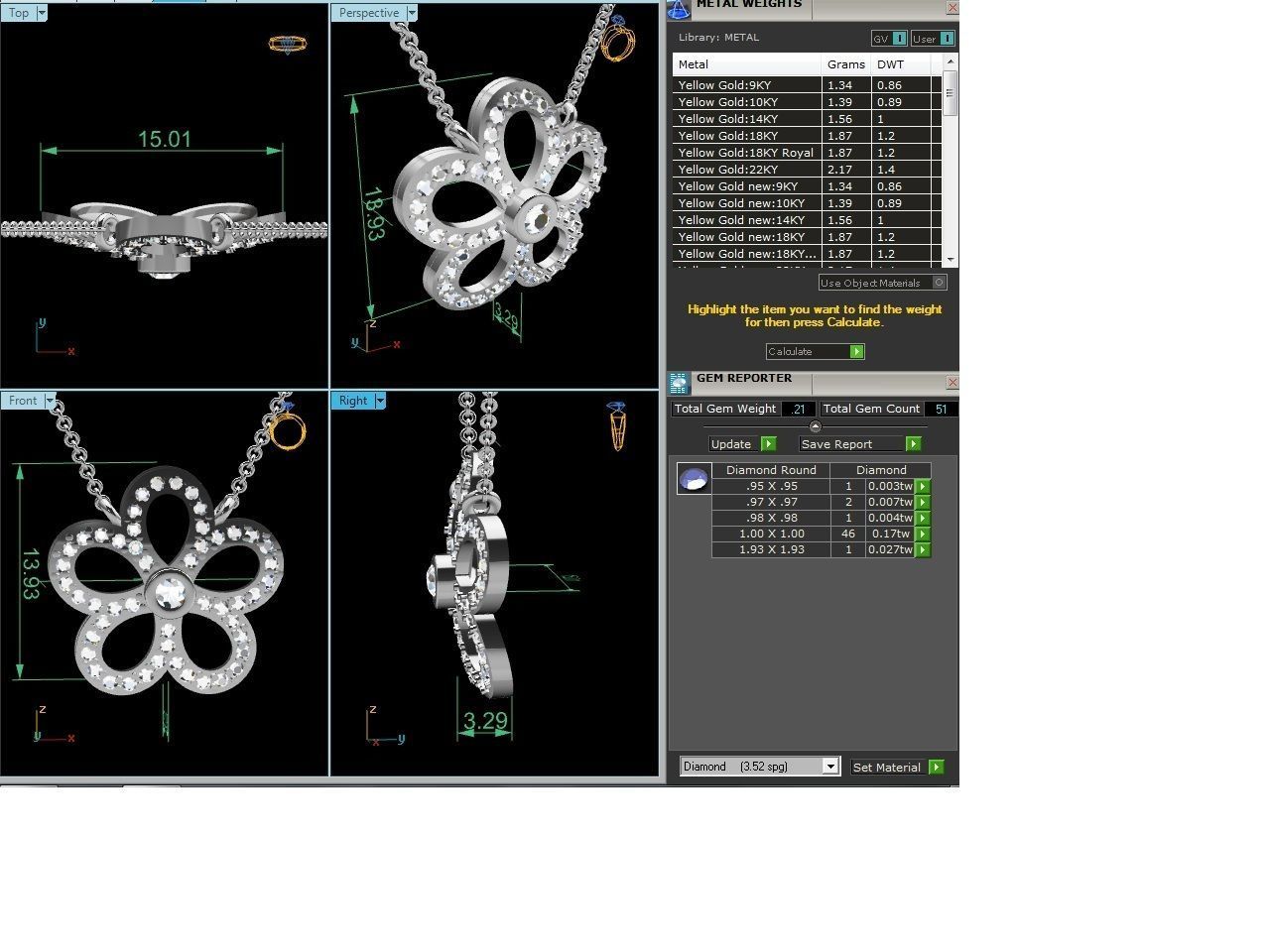 Women necklace 3dm render detail 3D print model_1