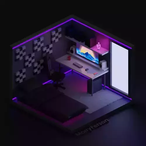 Isometric Gaming room