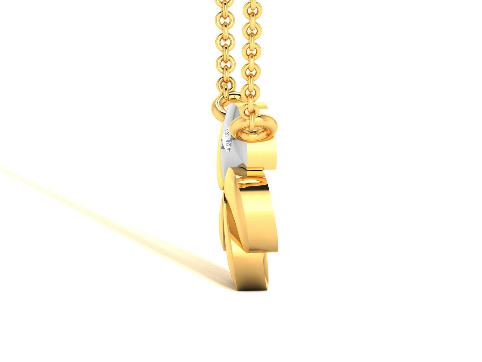 Women necklace 3dm render detail 3D print model_5