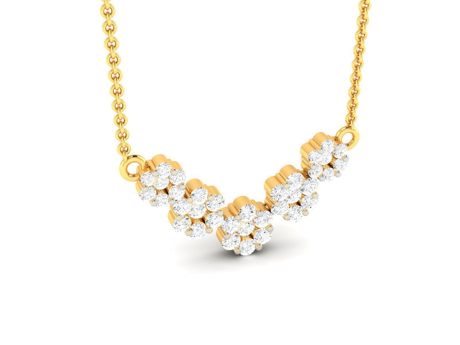 Women necklace 3dm render detail 3D print model_2