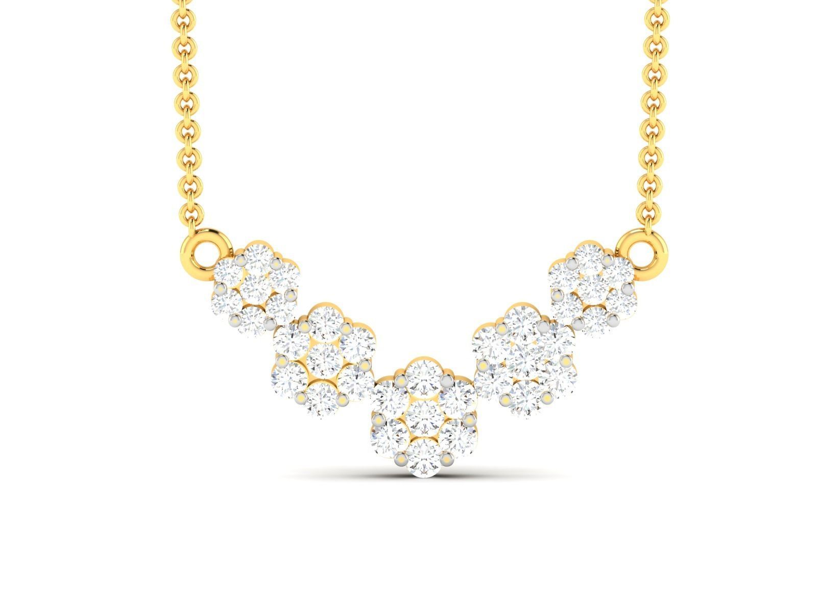 Women necklace 3dm render detail 3D print model_4