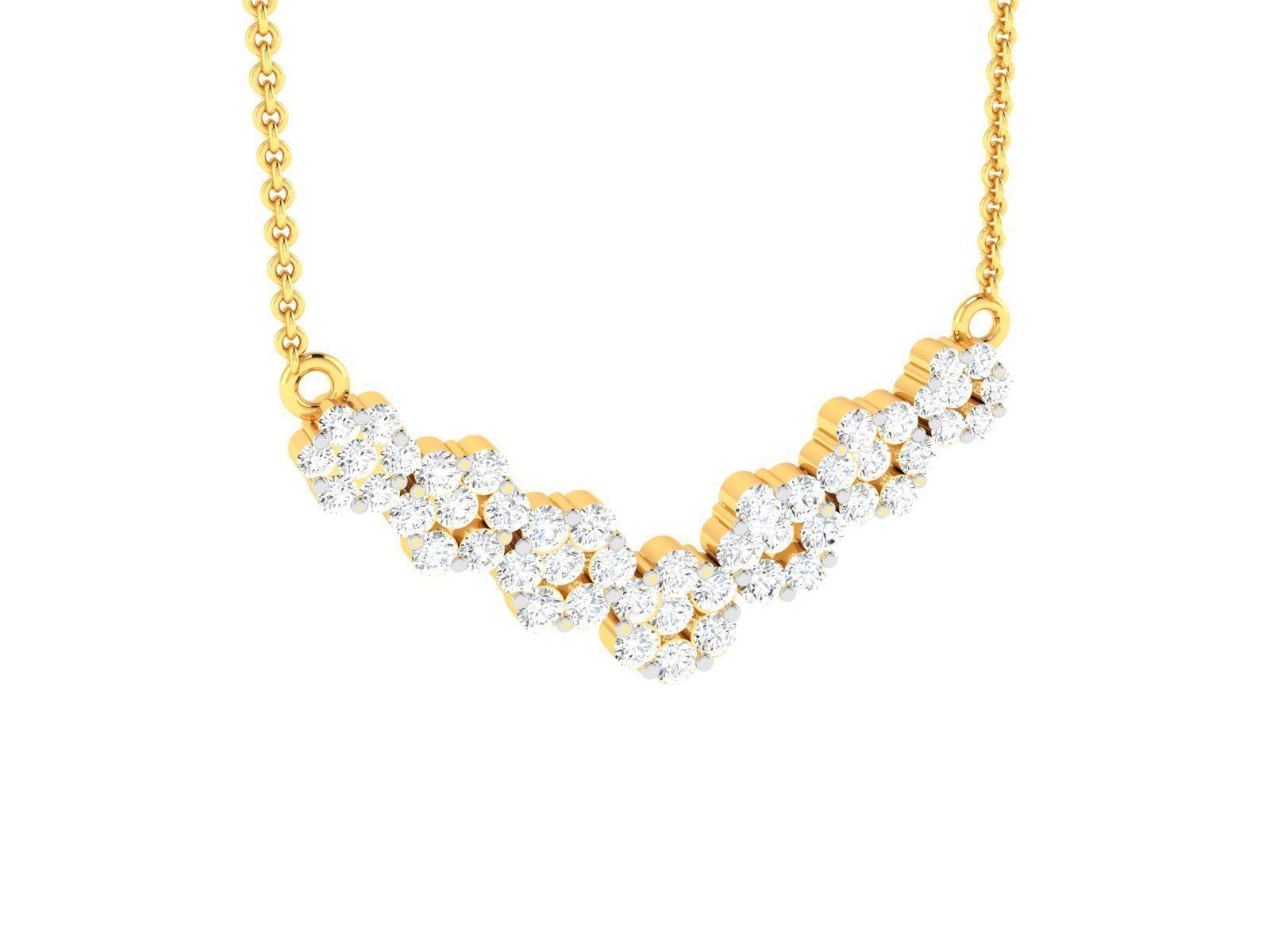 Women necklace 3dm render detail 3D print model_2