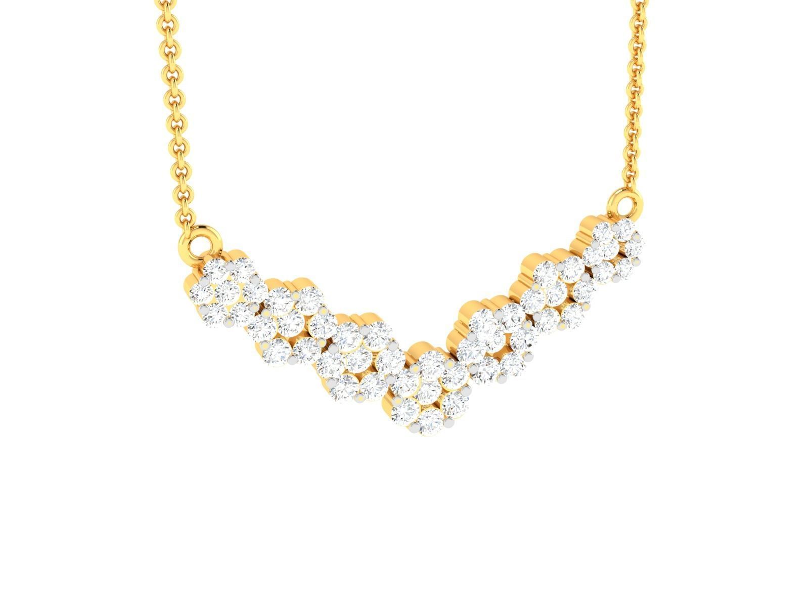 Women necklace 3dm render detail 3D print model_3