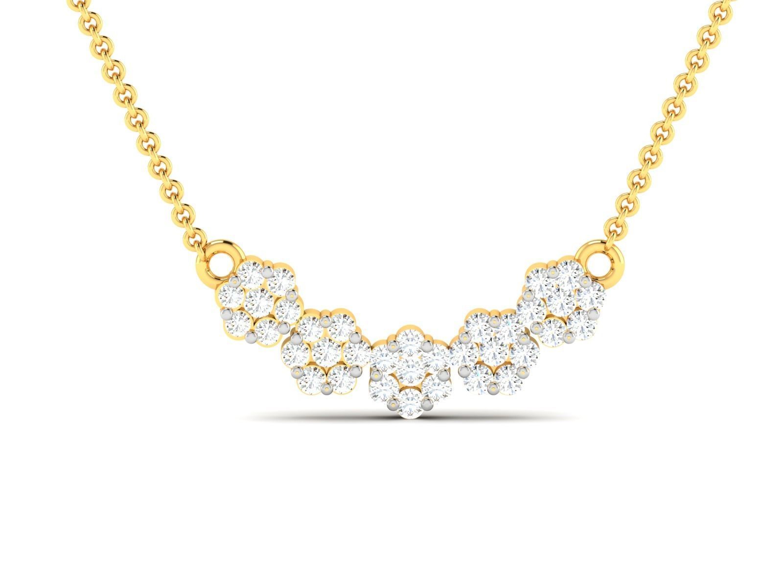 Women necklace 3dm render detail 3D print model_4