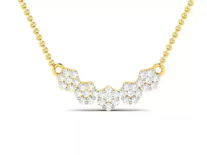 Women necklace 3dm render detail