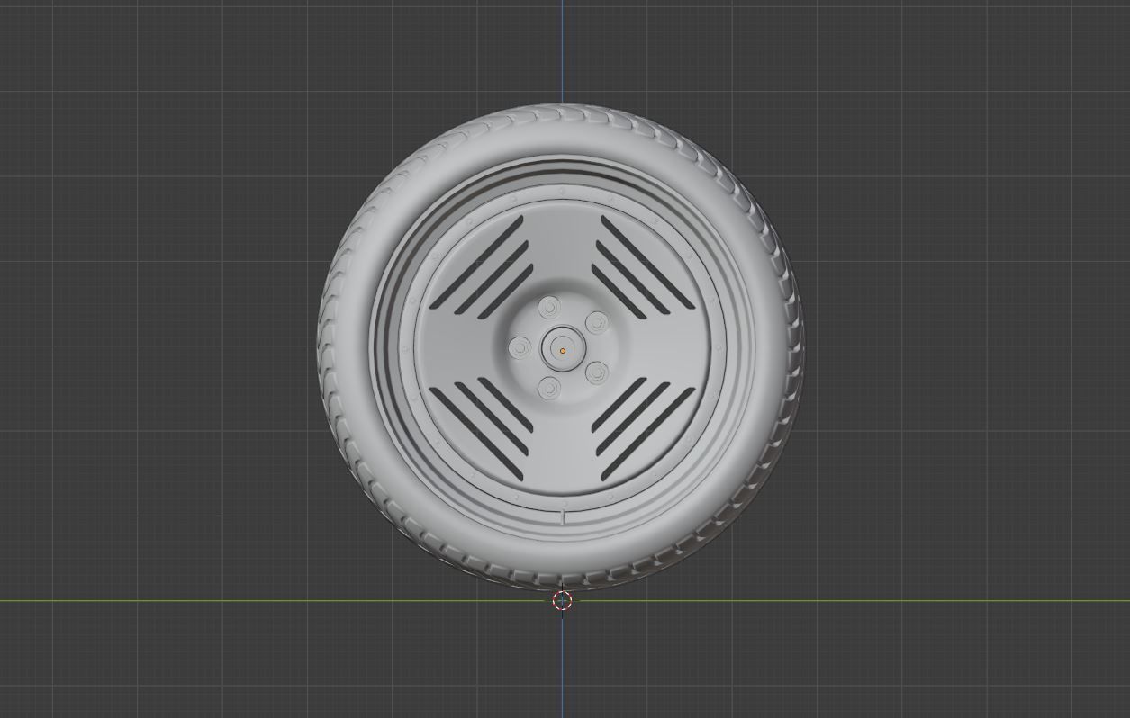 L4G wheel Low-poly 3D model_7