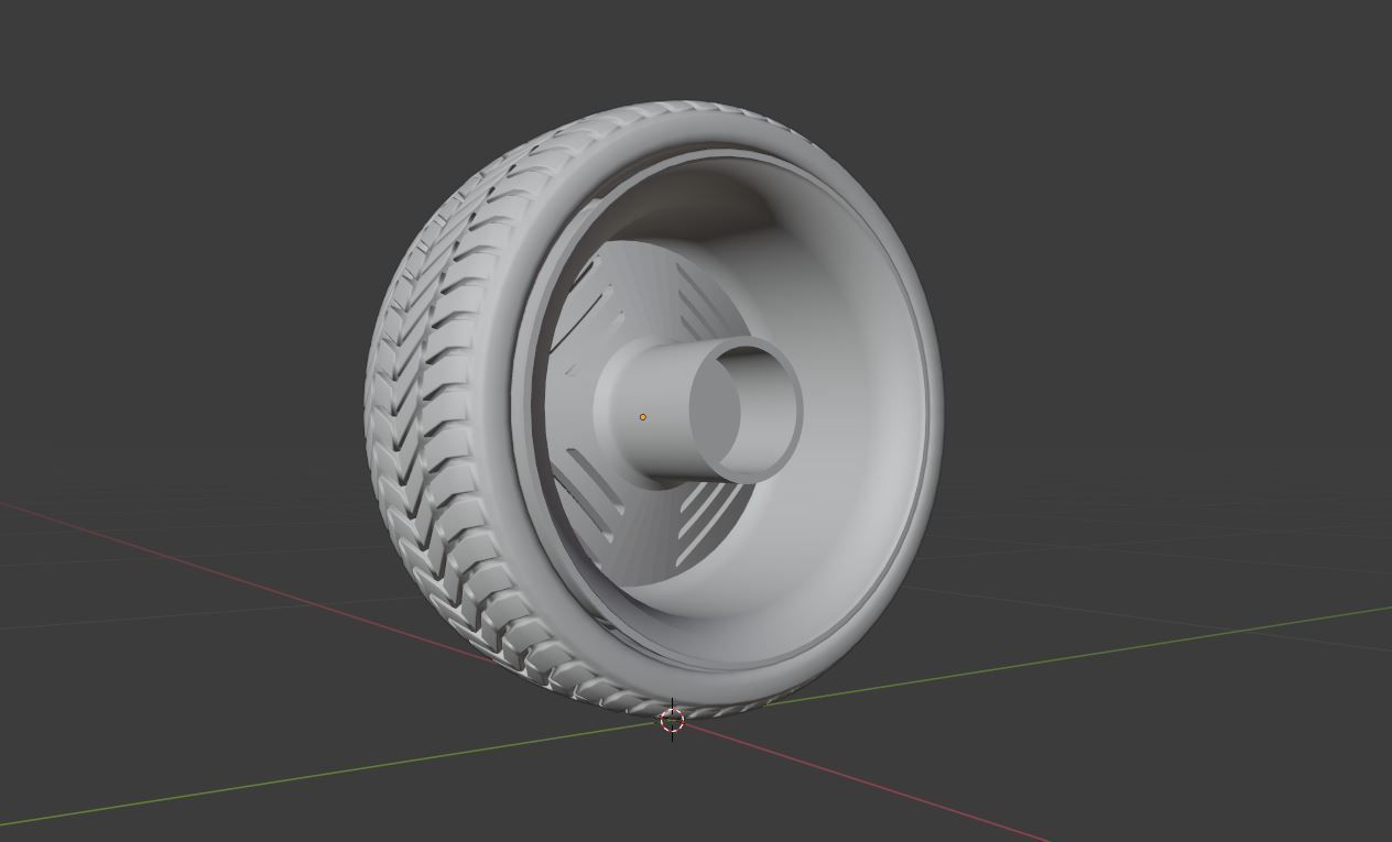 L4G wheel Low-poly 3D model_8