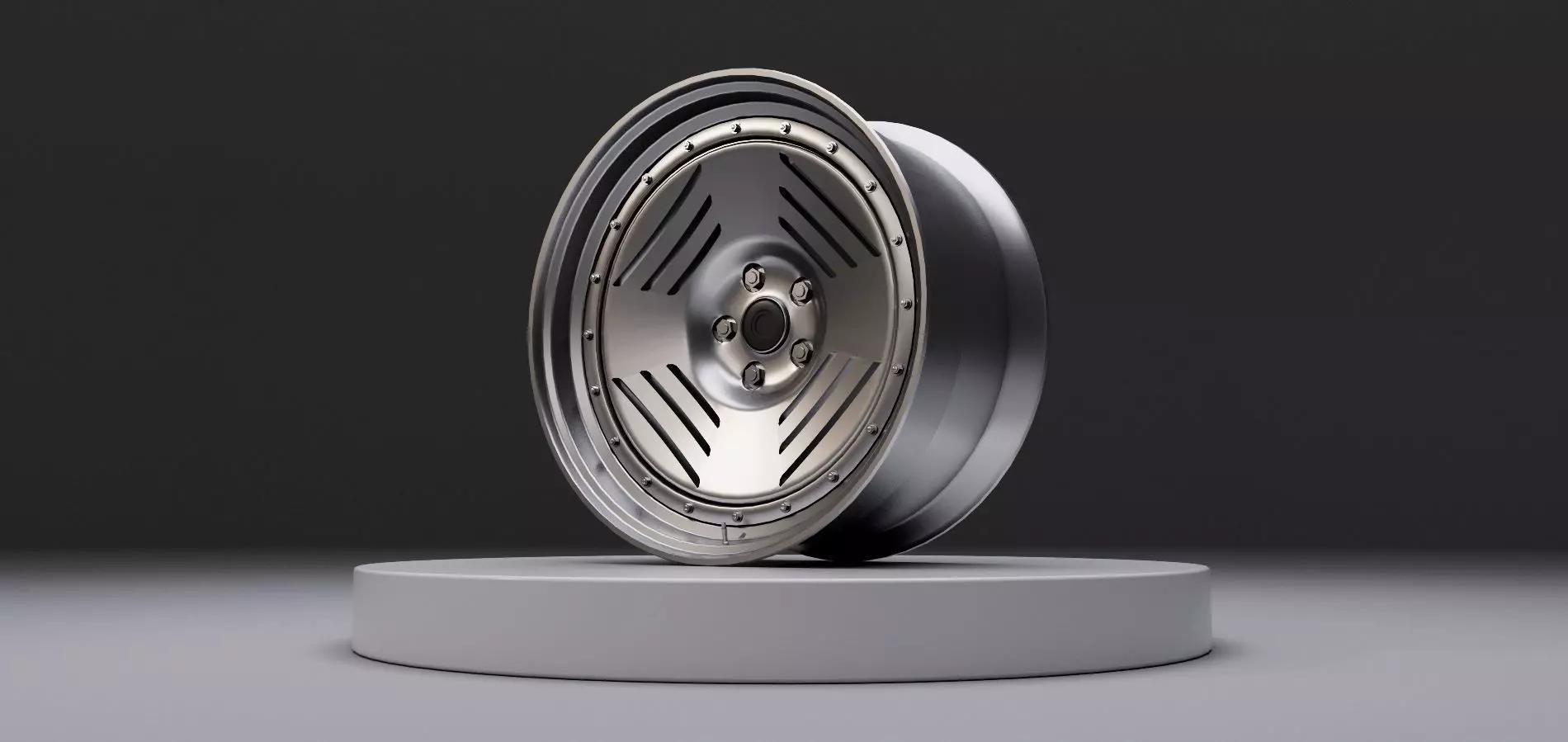 L4G wheel Low-poly 3D model_0