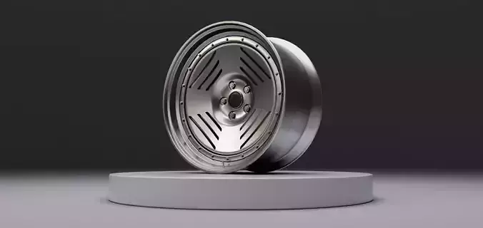 L4G wheel Low-poly 3D model
