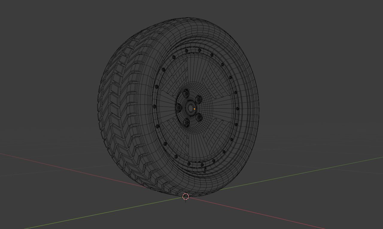 L4G wheel Low-poly 3D model_10