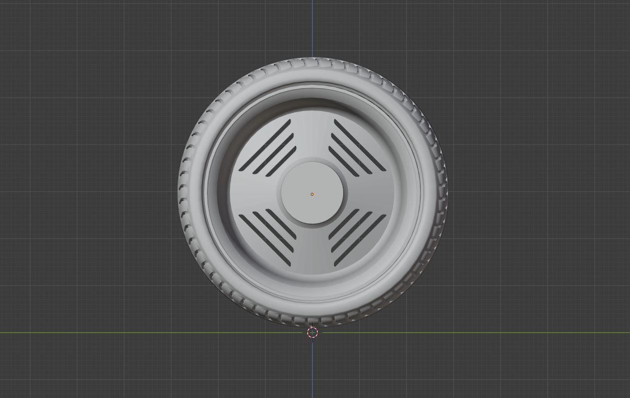 L4G wheel Low-poly 3D model_9