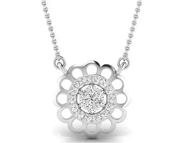 Women necklace 3dm render detail