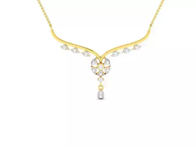 Women necklace 3dm render detail