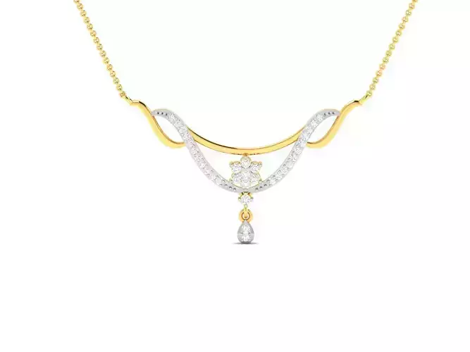 Women necklace 3dm render detail