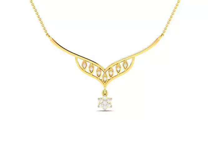 Women necklace 3dm render detail