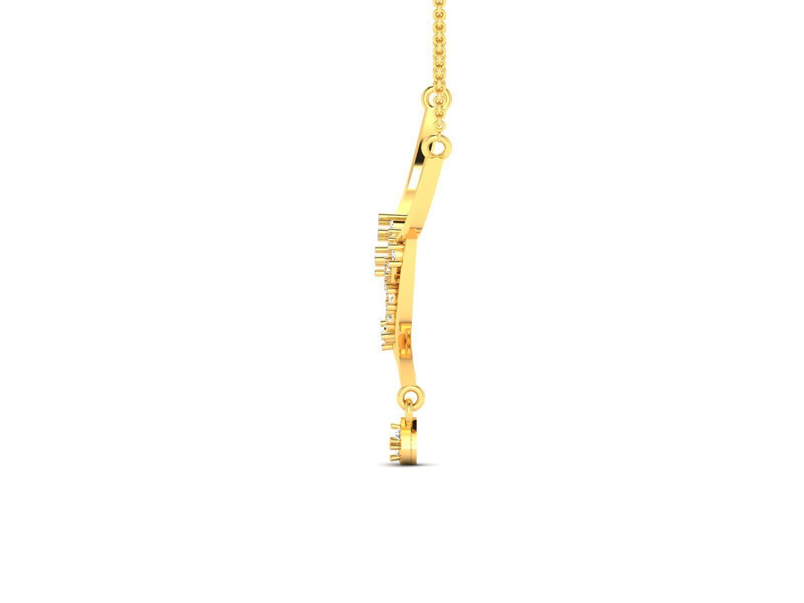 Women necklace 3dm render detail 3D print model_5