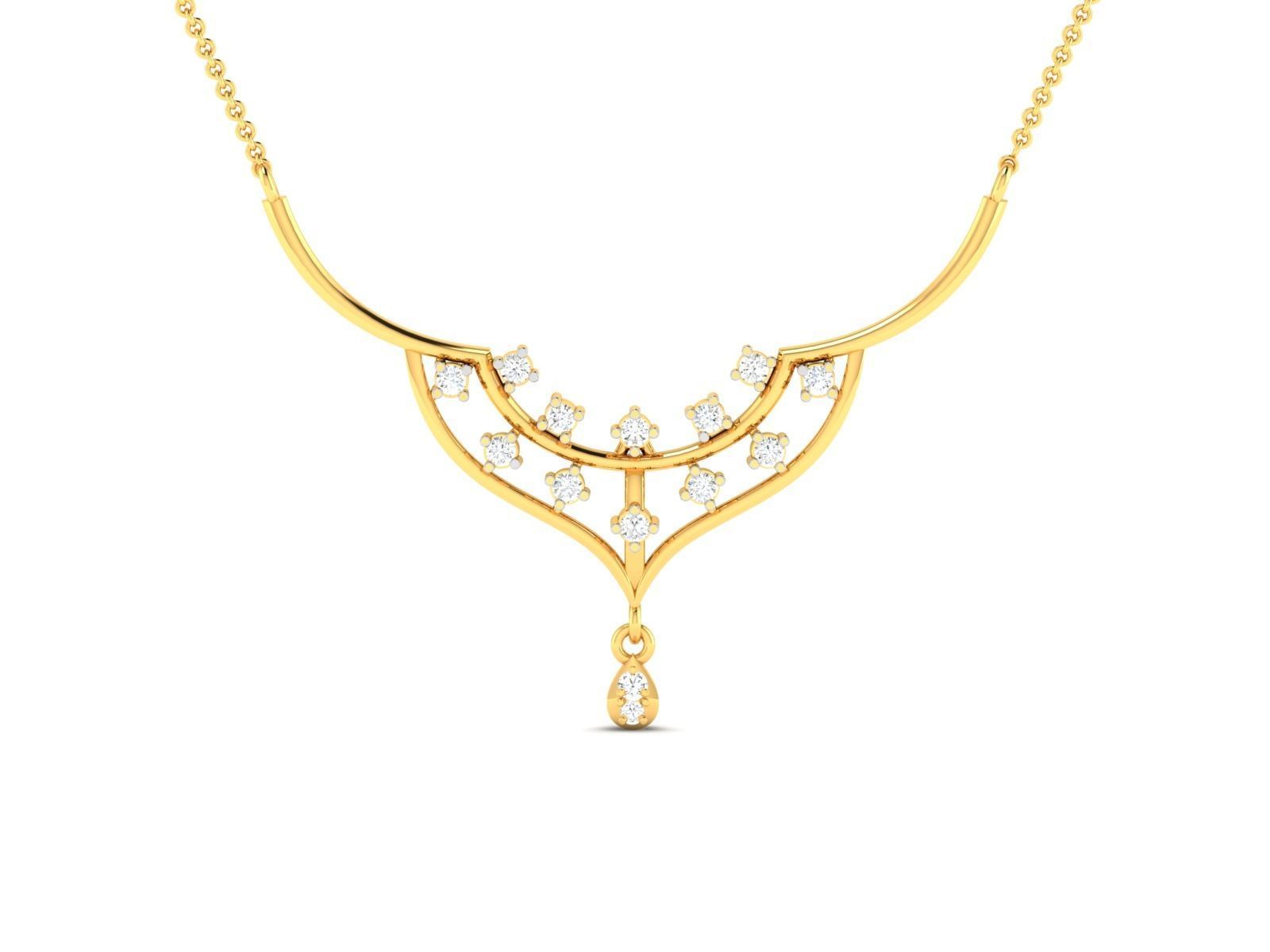 Women necklace 3dm render detail 3D print model_4