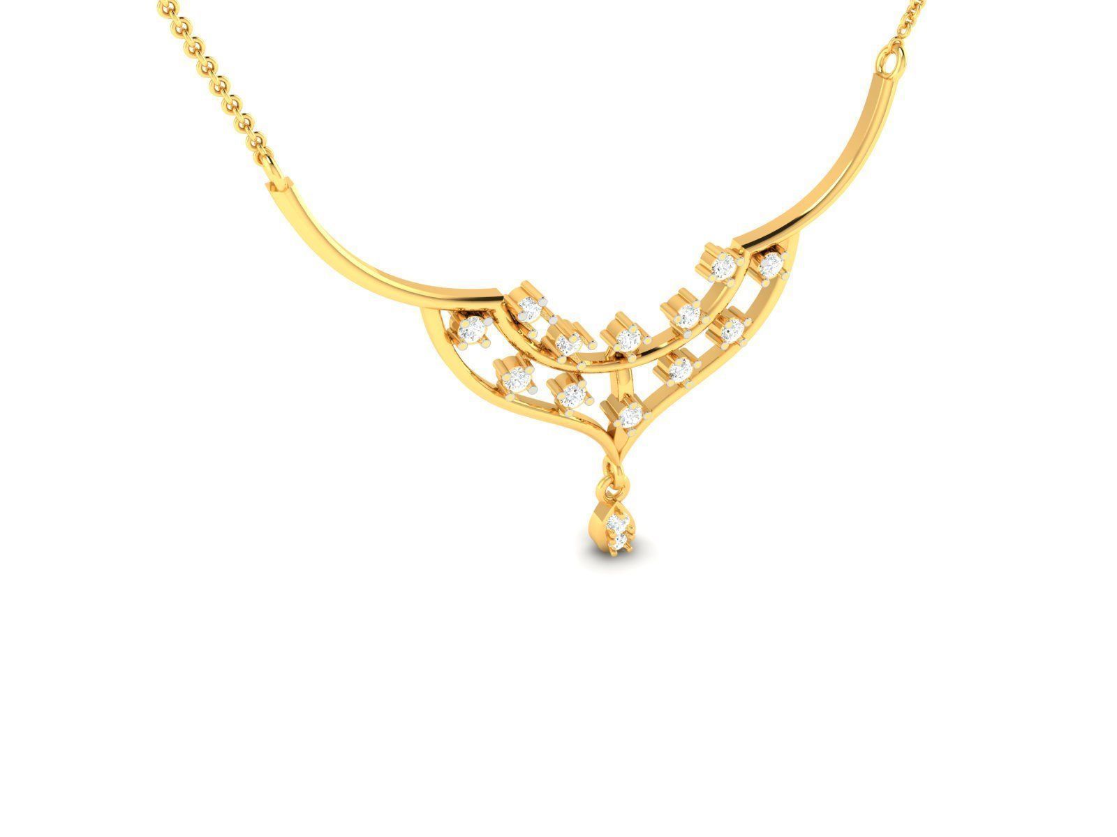 Women necklace 3dm render detail 3D print model_2