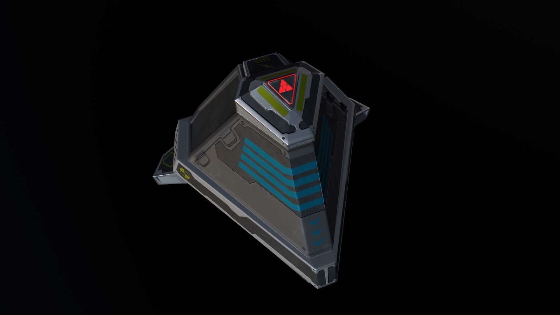 Sci-fi prop Low-poly 3D model_5