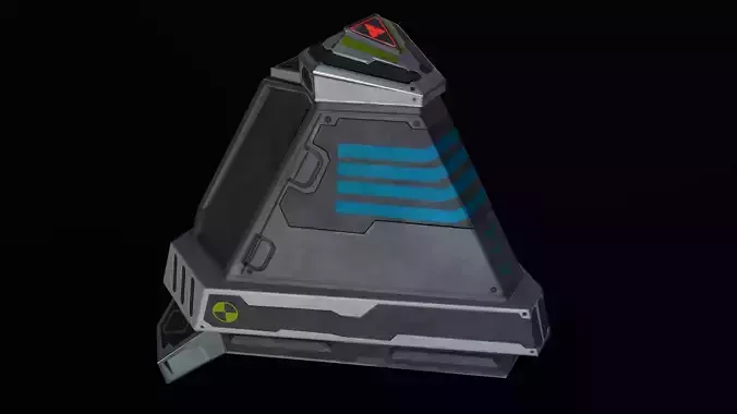 Sci-fi prop Low-poly 3D model